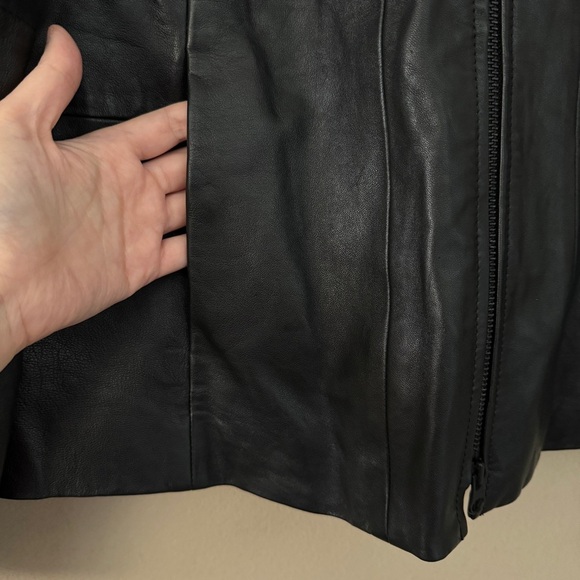 Classiques Entier Atelier Black Genuine Leather Jacket Size XL - Picture 4 of 9